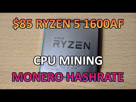 AMD Ryzen 5 1600AF - Monero Hashrate