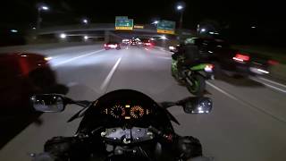 SPORTBIKES RIPPING THE FREEWAY AT NIGHT screenshot 5