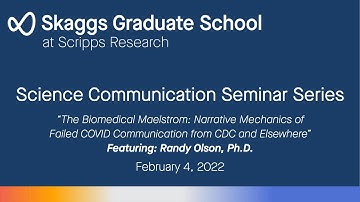 Science Communication Seminar Series: Randy Olson, Ph.D. (04 February 2022)