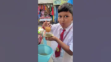 Adorable Boy Eating Big Size Fuchka#shorts#streetfood