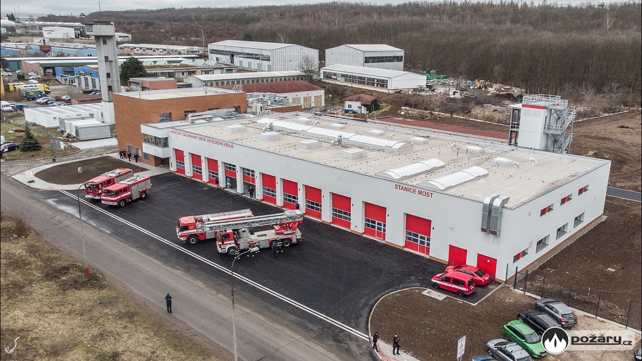 POŽÁRY.cz: Nová hasičská stanice v Mostě je zároveň sídlem územního odboru