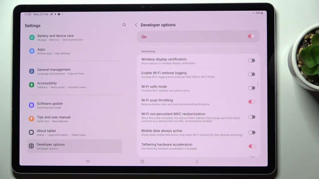 How to Open Developer Options on SAMSUNG Galaxy Tab S8+ - Enter Developer Options