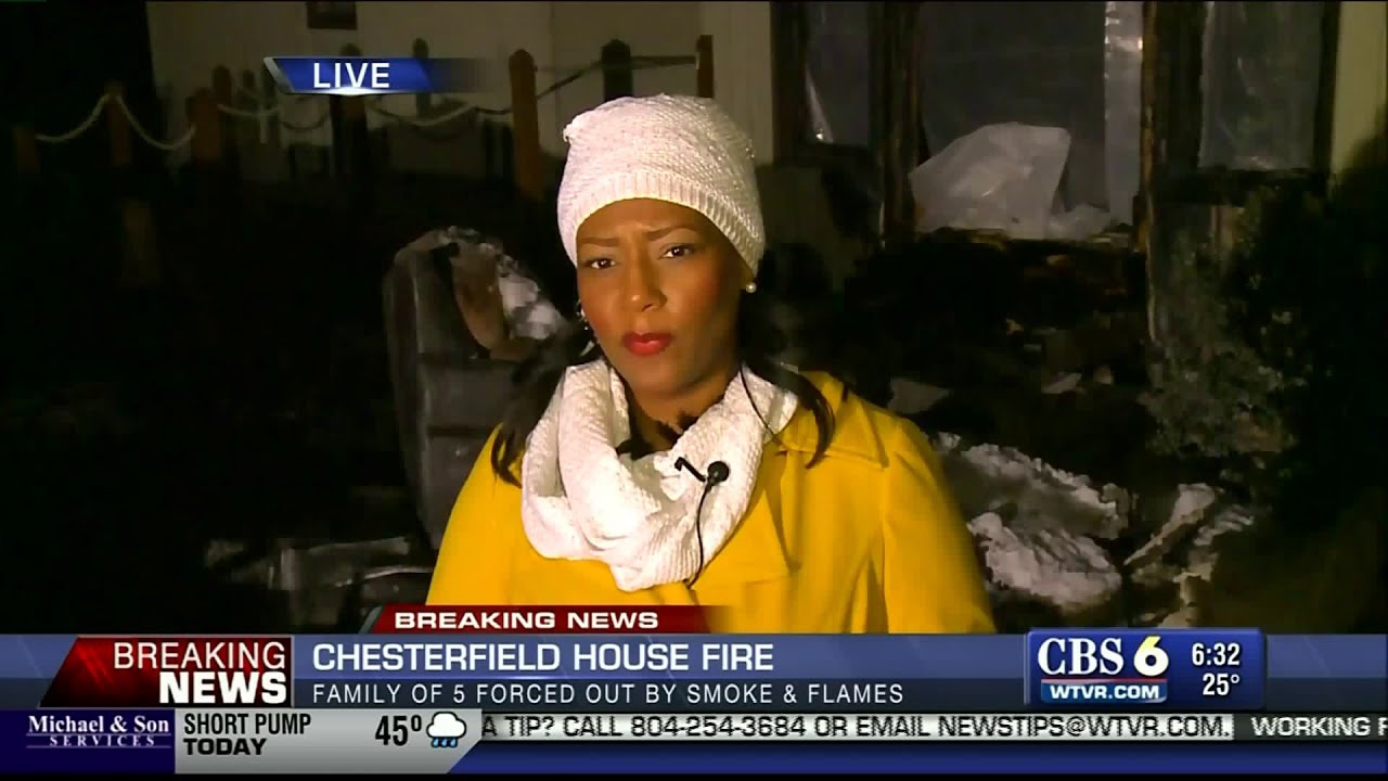 1-29-15 Chesterfield Family Escapes House Fire - YouTube