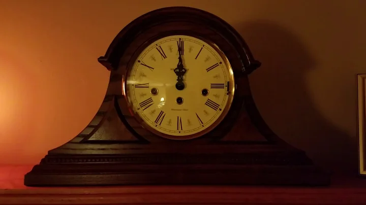 Howard Miller Worthington mantel clock strikes midnight