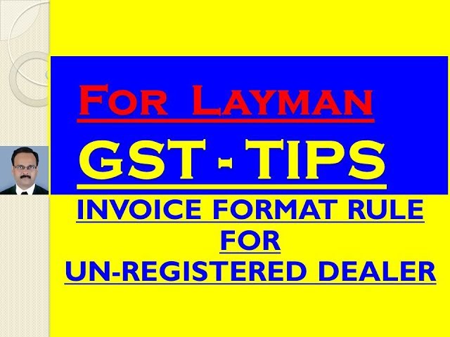 purchase invoice format from unregistered dealer