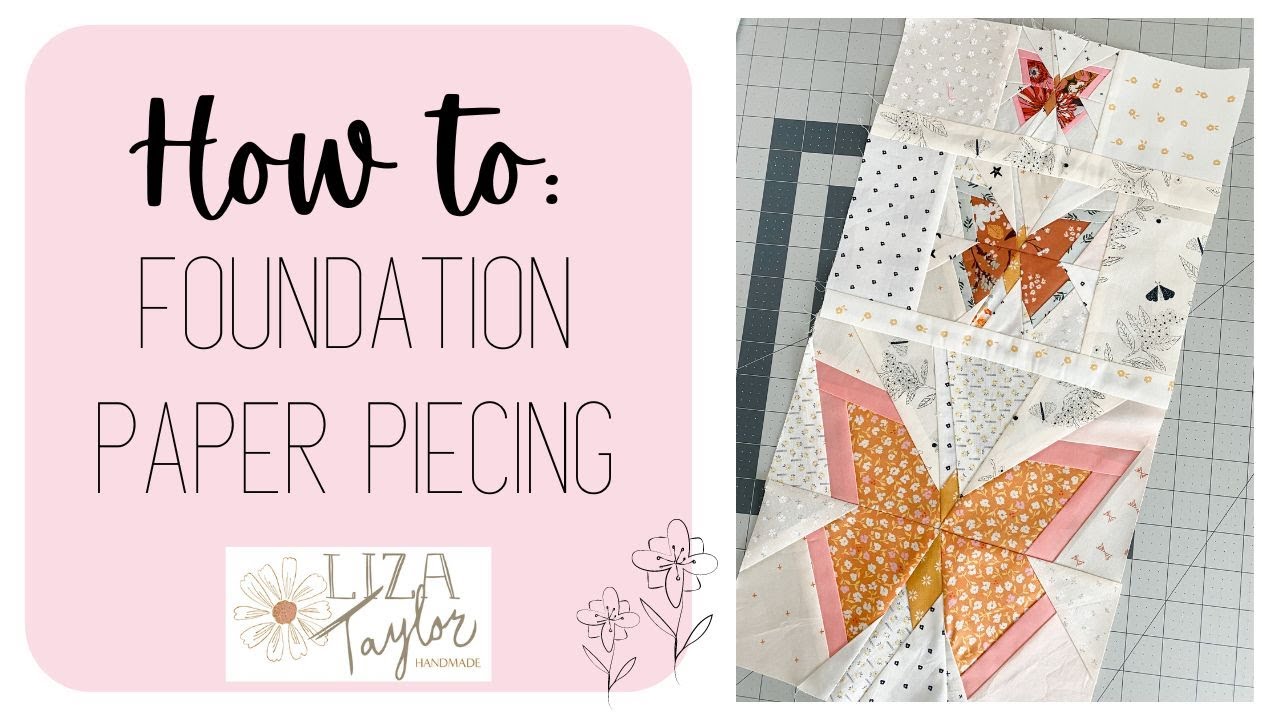 How to do Foundation Paper Piecing YouTube
