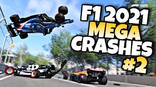 F1 2021 MEGA CRASHES #2 screenshot 4