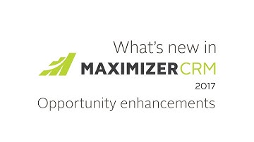 Maximizer CRM 2017 - what