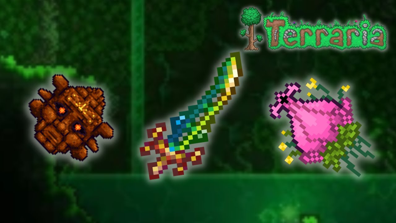 THE TERRA BLADE (Plantera And Golem Bossfight) Terraria With Friends