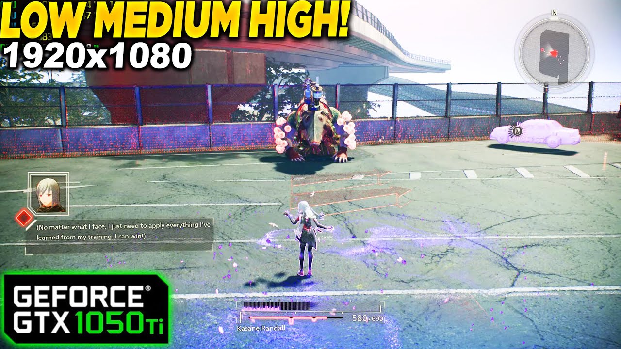 Scarlet Nexus GTX 1050 Tİ - 1080p Low, Medium, High, Settings