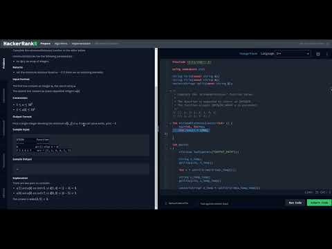HackerRank : Minimum Distance