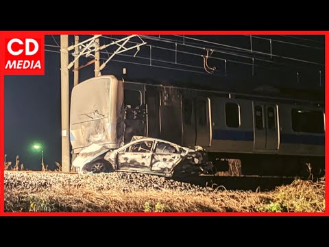 Train and car collision on the JR Joban Line March 26