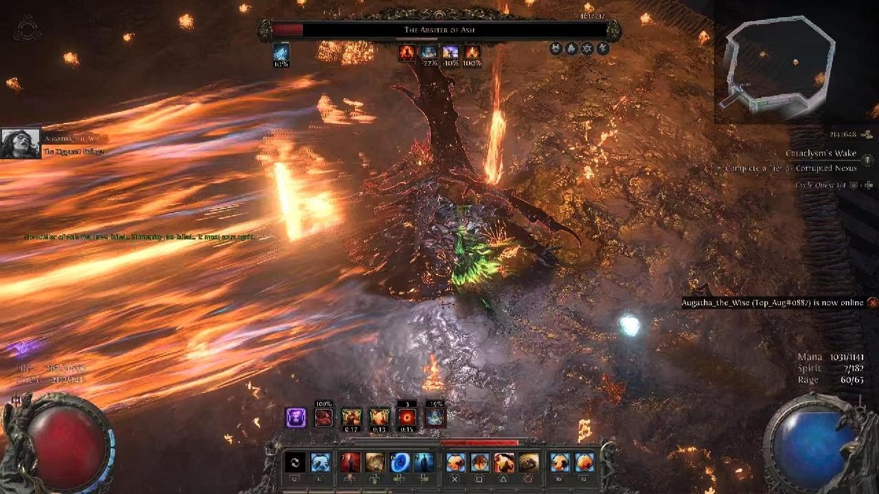 Path of Exile 2 - Demon Bear Druid vs. Arbiter of Ash (Normal Mode Co-op)