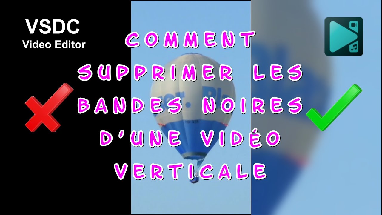 VSDC - Comment supprimer les bandes noires d'une vidéo verticale - YouTube