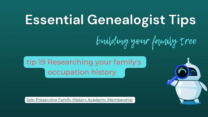 tip 19 Chat GPT: searching occupations of ancestors