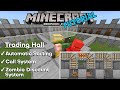 Villager Trading Hall | DISCOUNTS | AUTO Sorting | Call System | Minecraft Bedrock Edition