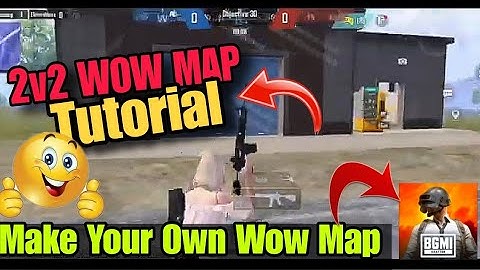 2v2 Wow map tutorial 😍 || how to create Wow map in pubg/bgmi #bgmi #wowvideos 