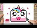How to Draw a Cute Unicorn Hand Bag / Purse | Easy Kawaii Wallet Drawing for Kids & Toddlers