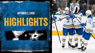 HIGHLIGHTS: Blues at Stars - 10/2/26