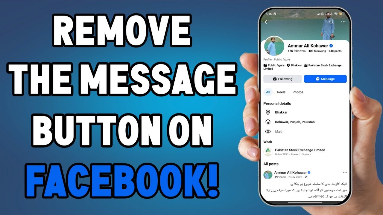 How to Remove the Message Button on Facebook – Stop Strangers Messaging You