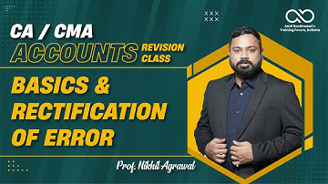 Revision Class| Basics & Rectification of Error |Prof. Nikhil Agrawal | Amit Bachhawat TrainingForum