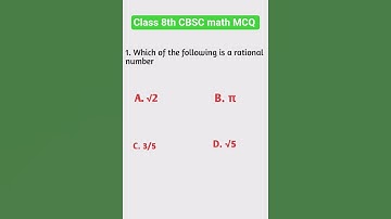 ✅ Title Class 8 & 10 Maths MCQ Questions | CBSE Board | Important Objective Questions