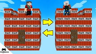 MİNECRAFT UÇAN TNT KALESİ ŞANS BLOKLARI SAVAŞI