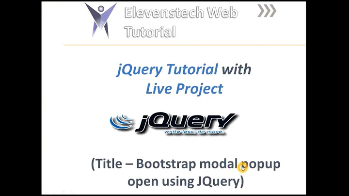 Open Bootstrap modal popup using JQuery