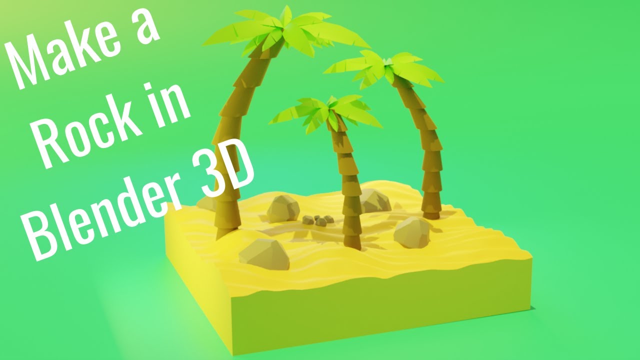 Part 3 : Modelling a Rock in Blender 3D - YouTube