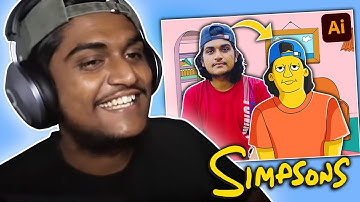 @TheKota. Simpsons Style Illustration | Simpson Style Vector