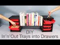 DIY Shelf with In&#39;n&#39;Out Tray Drawers