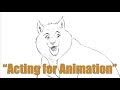 Acting for animation preview