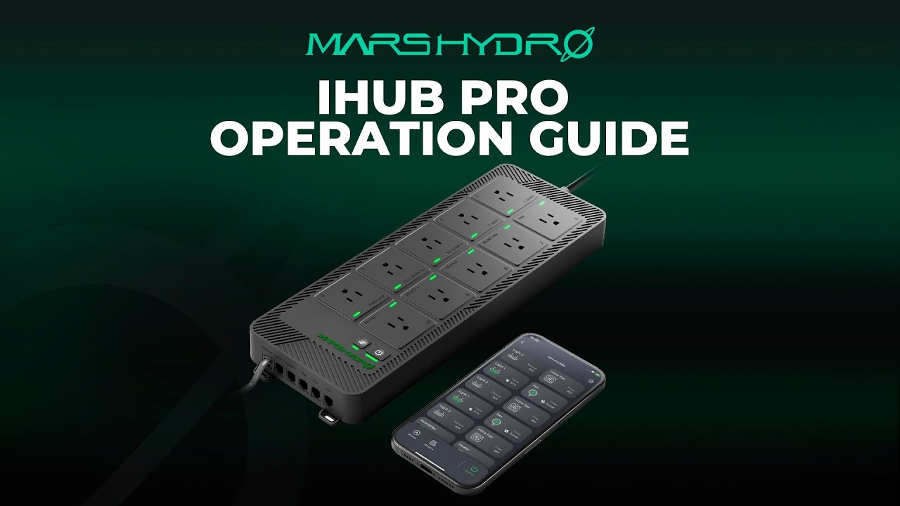 2025 New Mars Hydro iHub Pro | 10-Outlet Smart Grow Room Environmental Control Hub