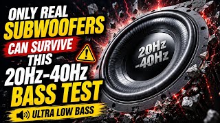 Only Real Subwoofers Can Survive This 20Hz–40Hz Bass Test 🔊