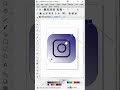 Instagram logo in CorelDRAW #gavyaeduzone #shortvideo #viralvideo