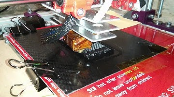 Reprap style printer printing a tablet stand