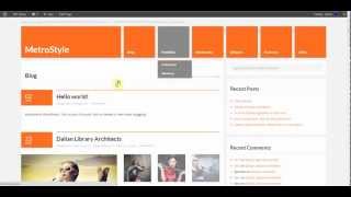 MetroStyle WordPress Theme - Tutorial - Installation & Demo content