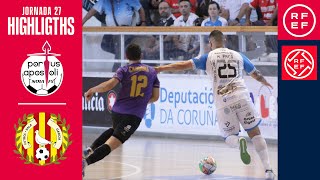 Resumen #PrimeraDivisiónFS | Noia Portus Apostoli 4-3 Industrias Santa Coloma | Jornada 27