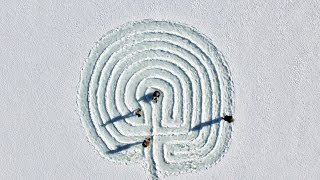 Flying over a Labyrinth with my DJI Phantom Drone