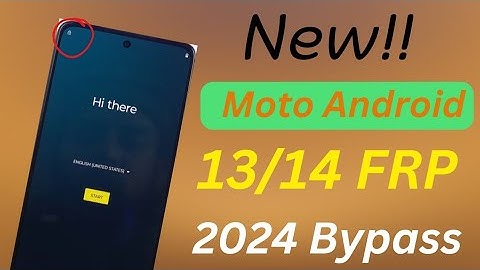 Motorola FRP Bypass 2024 | Android 13/14 Without Computer [No Talkback / No Maps] 100% Worked