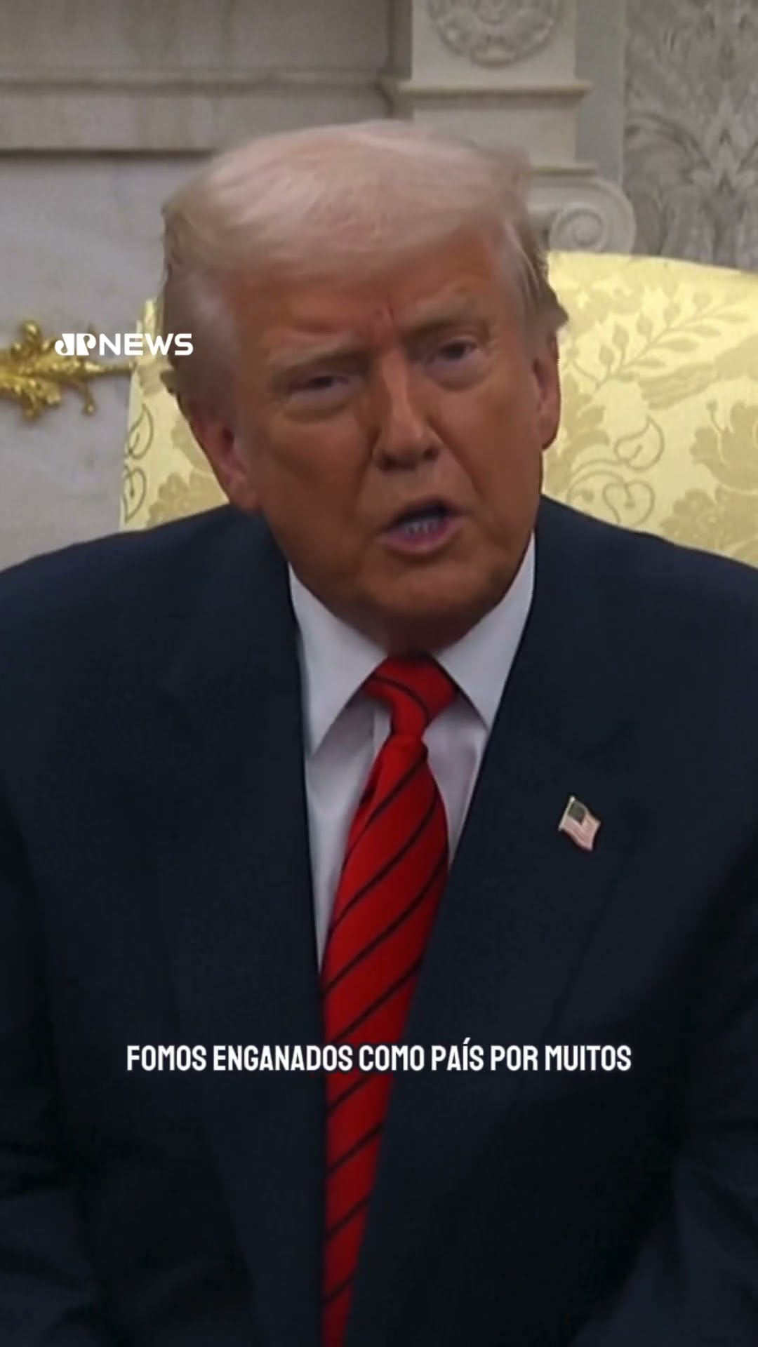 Trump diz que “não vai ceder de forma alguma” em sua política tarifária #shorts