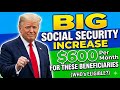 YES 600 Per Month INCREASE For These Social Security Beneficiaries SSA SSI SSDI Payments 