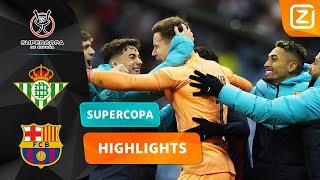 EEN WAAR SPEKTAKELSTUK IN DE HALVE FINALE 😍 | Betis vs Barcelona | Supercopa 2022/23 | Samenvatting