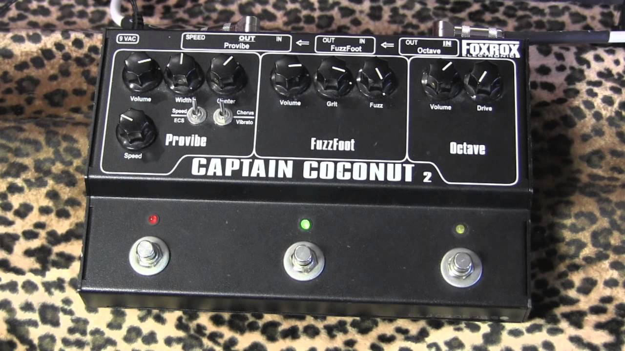 FOXROX Captain Coconut 2 Silicon Card pedal demo with