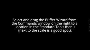 Adding the Buffer Wizard to your ArcGIS Standard Toolbar