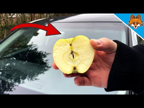 Rub your Car Windshield with an APPLE and WATCH WHAT HAPPENS  💥 (Amazing) 🤯