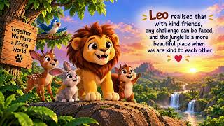 Leo and the Scary Shadow 🦁 | A Brave & Kindness Story for Kids