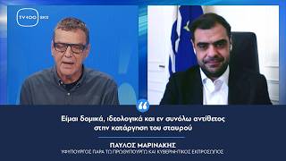 Παύλος Μαρινάκης: «Είμαι δομικά, ιδεολογικά και εν συνόλω αντίθετος στην κατάργηση του σταυρού»