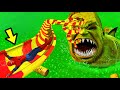 Gta 5 toxic sea hulk shark water slides spiderman   water ragdolls euphoria ragdolls ep28