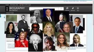 Biography in Context Database in 2 Minutes